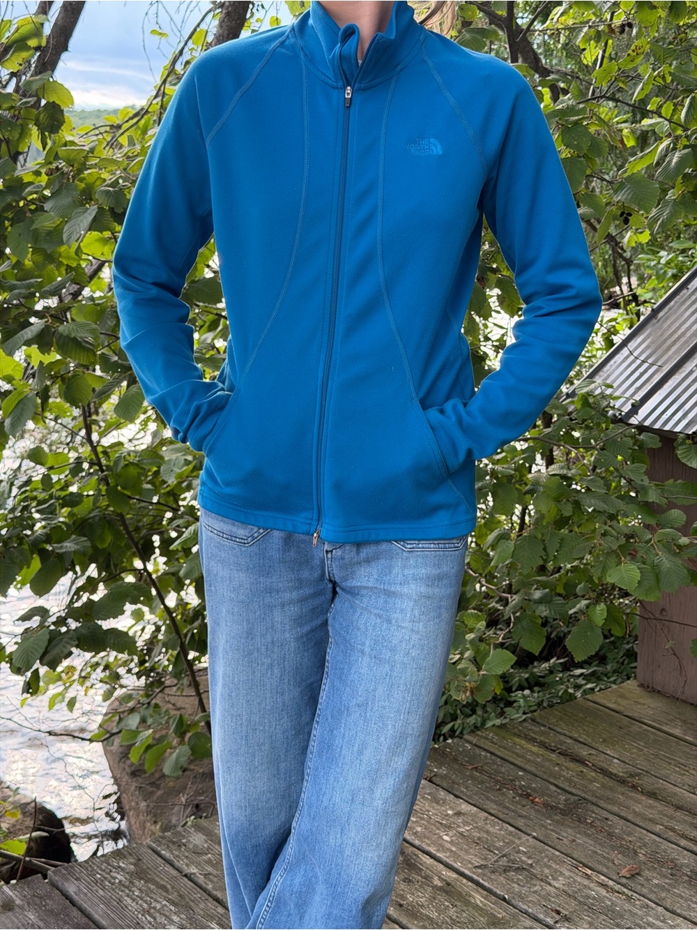 The North Face Women's Blue Full-Zip Utility Jacket